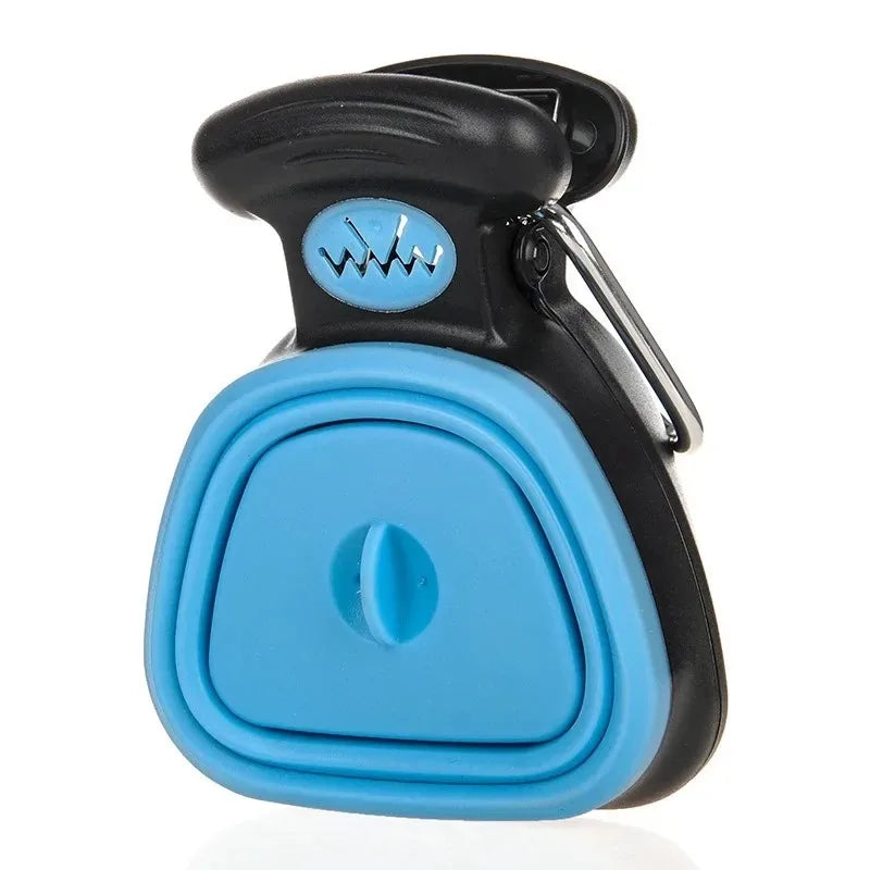 Recogedor de Excrementos Plegable para Perros - Pala de Viaje con Rollo de Bolsas Biodegradables Incluido