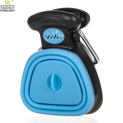 Recogedor de Excrementos Plegable para Perros - Pala de Viaje con Rollo de Bolsas Biodegradables Incluido 
