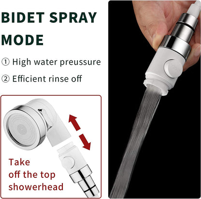 Alcachofa de Ducha Adaptable al Grifo - Manguera Extensible 3m para Bañar Mascotas, Bebés y Uso en Cocina o Baño