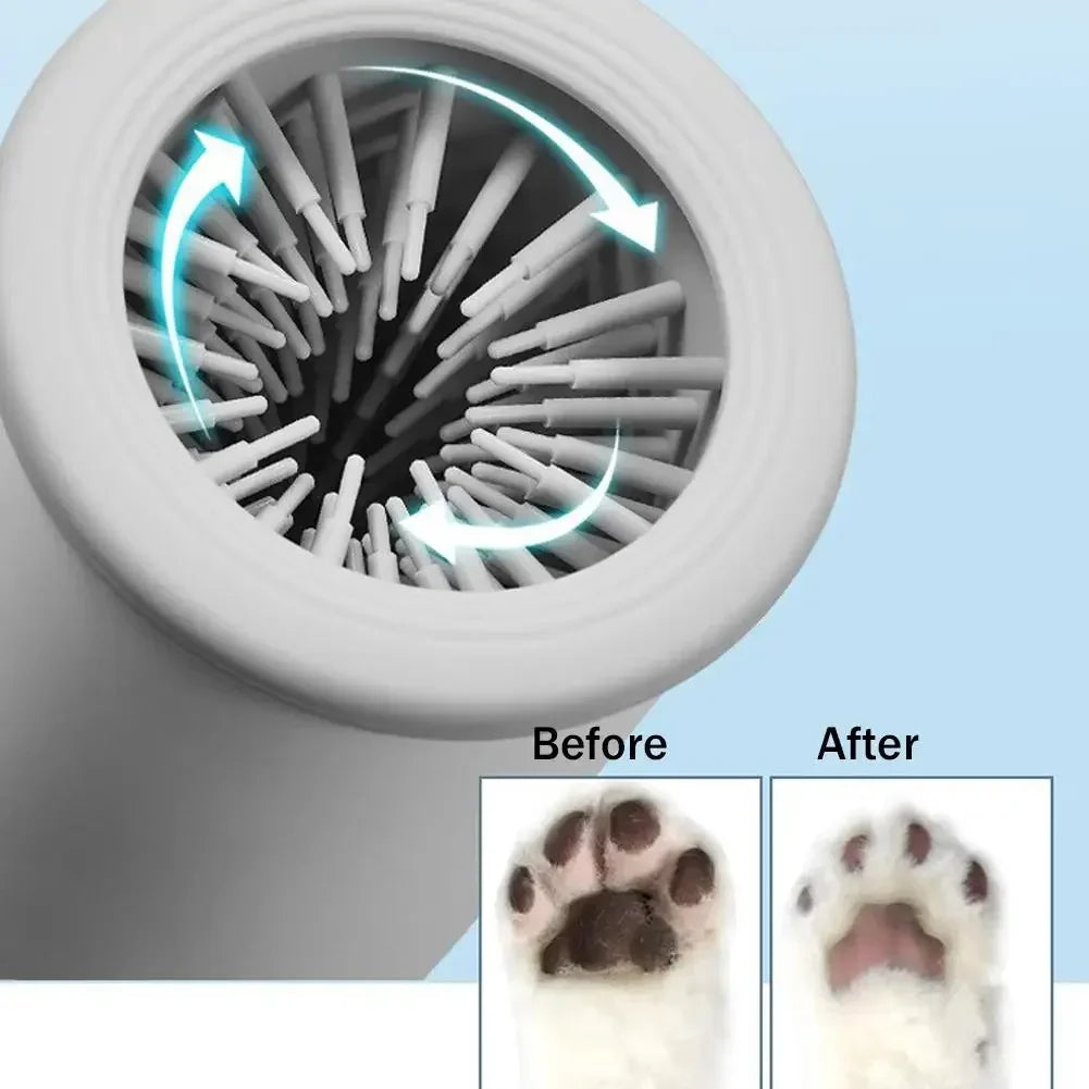 Lavapatas Automático para Perros - Vaso Limpiador de Patas Eléctrico con Carga USB, para Perros Pequeños, Medianos y Grandes