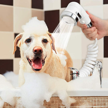 Alcachofa de Ducha Adaptable al Grifo - Manguera Extensible 3m para Bañar Mascotas, Bebés y Uso en Cocina o Baño