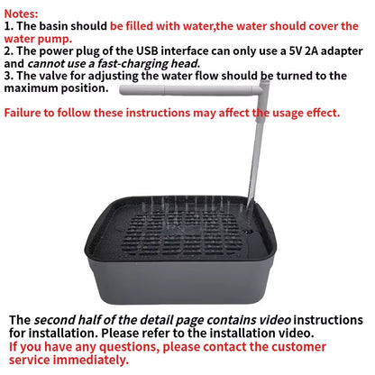 Bañera Automática para Pájaros - Bañera de Sobremesa con Circulación de Agua para Loros y Aves, Carga USB