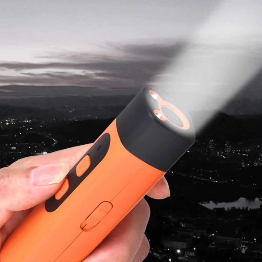 Repelente Ultrasónico Recargable para Perros - Control de Ladridos con Linterna LED, Entrenamiento sin Contacto